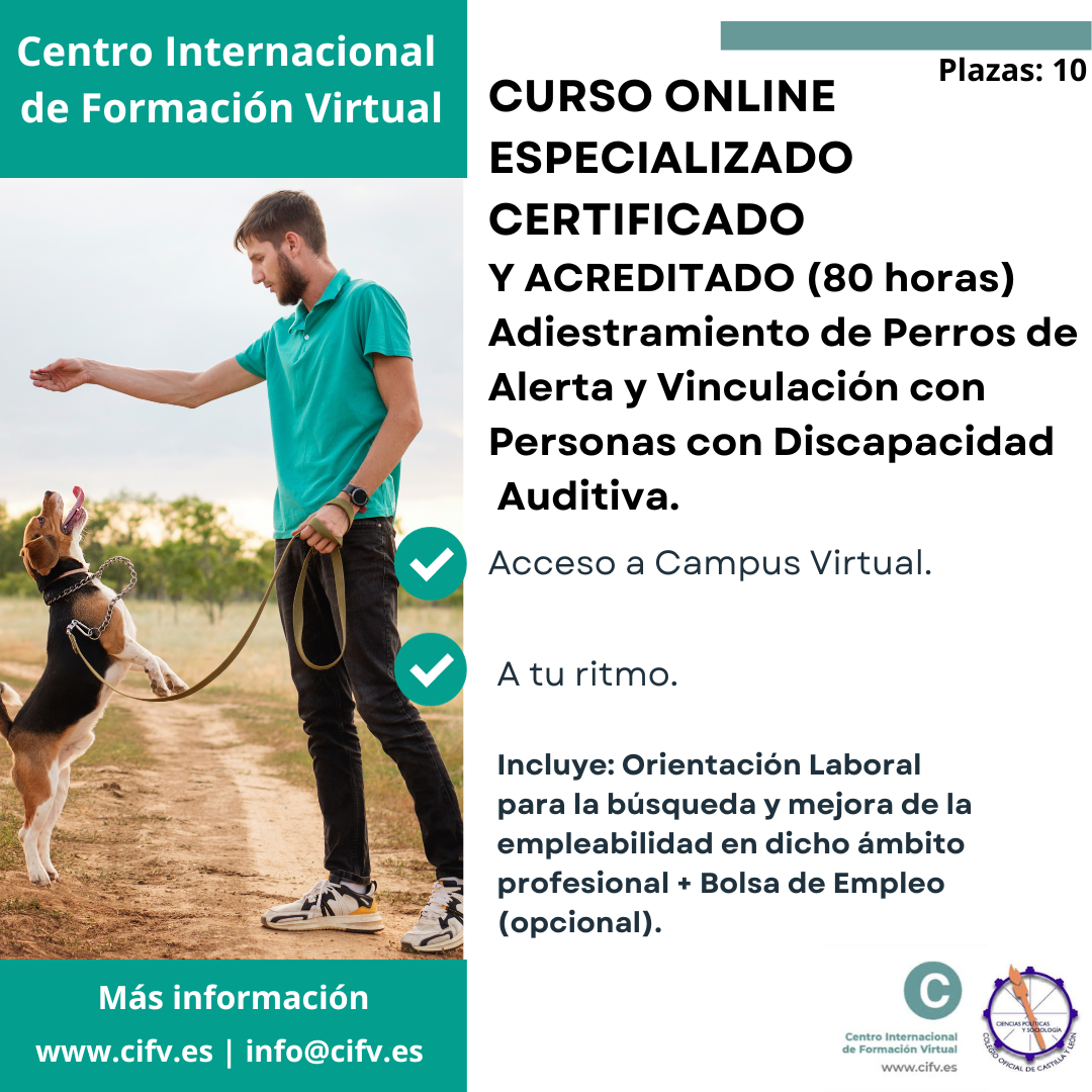 ADIESTRAMIENTO PERROS PERSONAS DISCAPACIDAD AUDITIVA