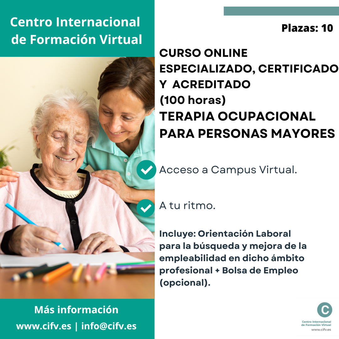 TERAPIA OCUPACIONAL PERSONAS MAYORES